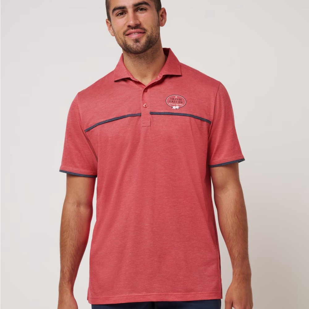 Travis Mathew Red Polo Shirt